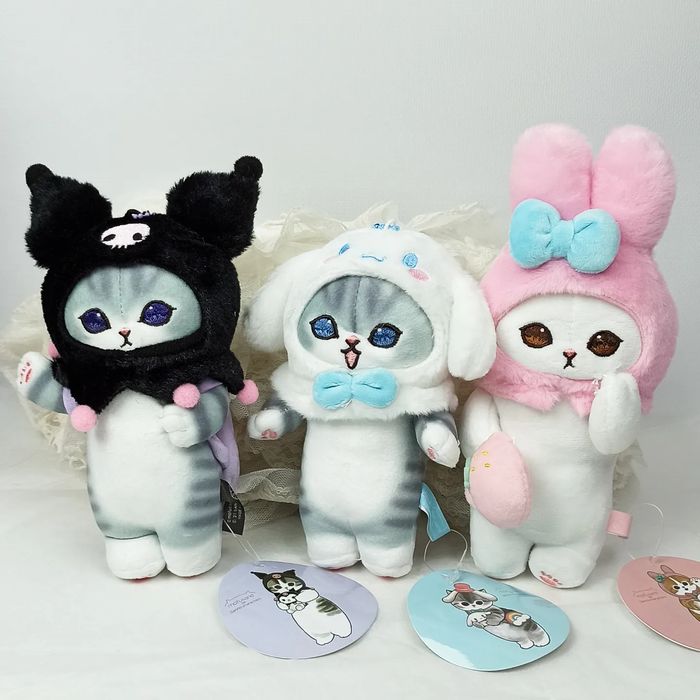 Sanrio М'яка іграшка-котик Shark Cat Mелоді Melody Куромі Kuromi аніме