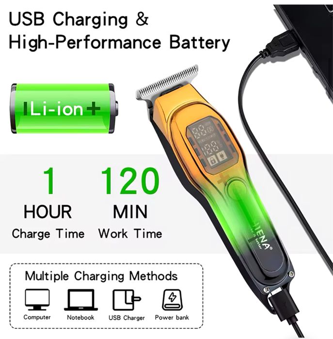 Trymer do włosów brody bezprzewodowy