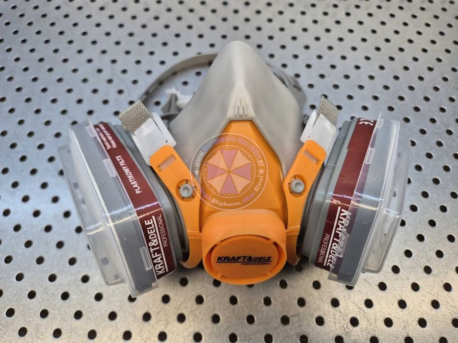 Maska lakiernicza + filtry półmaska ochronna maska przeciwpyłowa