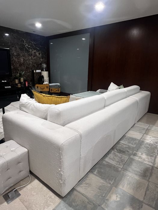 Sofá 6 lugares – branco pérola – super confortável!
