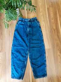 Jeansy z szerokimi nogawkami vintage bawełna jeansowe spodnie