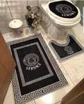 Versace elegancki komplet dywaników łazienkowych 3 sztuki