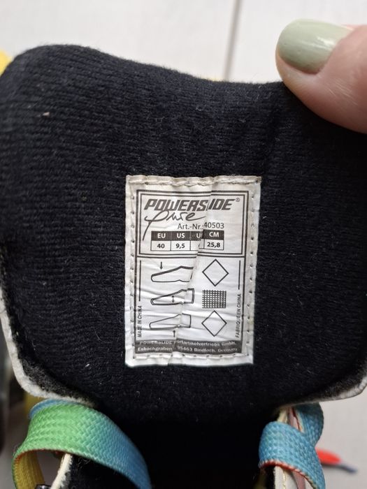 Powerslide Wrotki+ Uvex kask r. 40/ 51-55