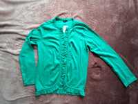 Zielona bluza z długim rękawem, rozmiar 42