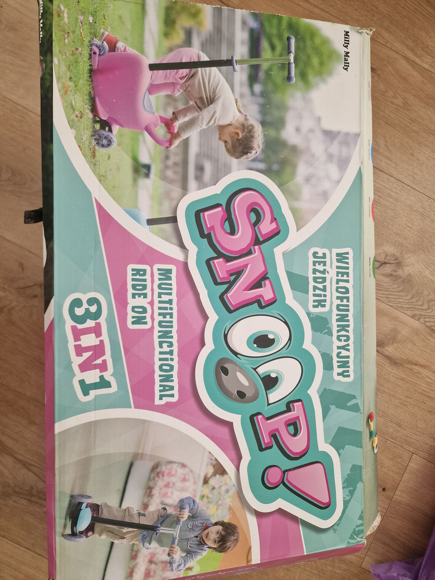 Milly Mally Snoop! 3w1 jeździk, hulajnoga
