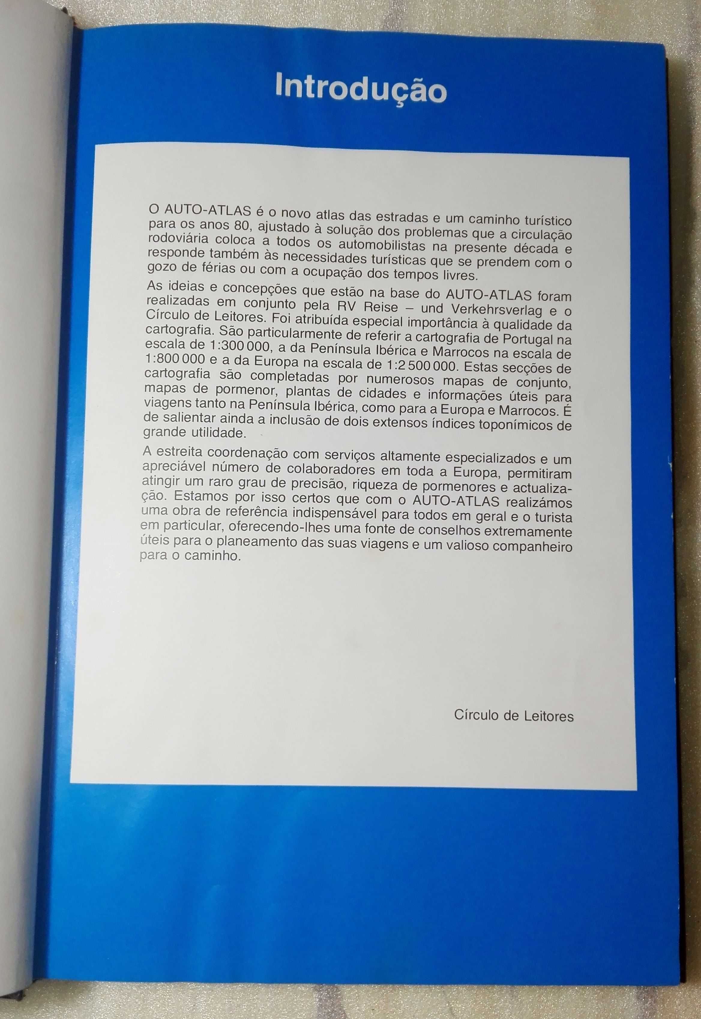 Livro Auto-Atlas Portugal, Espanha, Marrocos e Europa