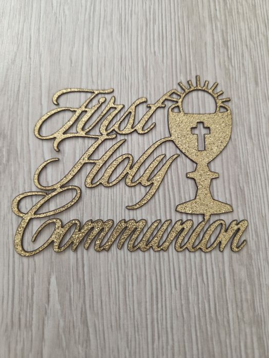 Topper na tort Pierwsza Komunia Święta