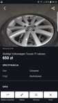Alufelg Volkswagen Touran 17 calowe
