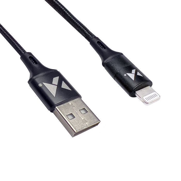 Wozinsky Kabel USB - Lightning 2,4A 1M Czarny Jakościowy i Solidny