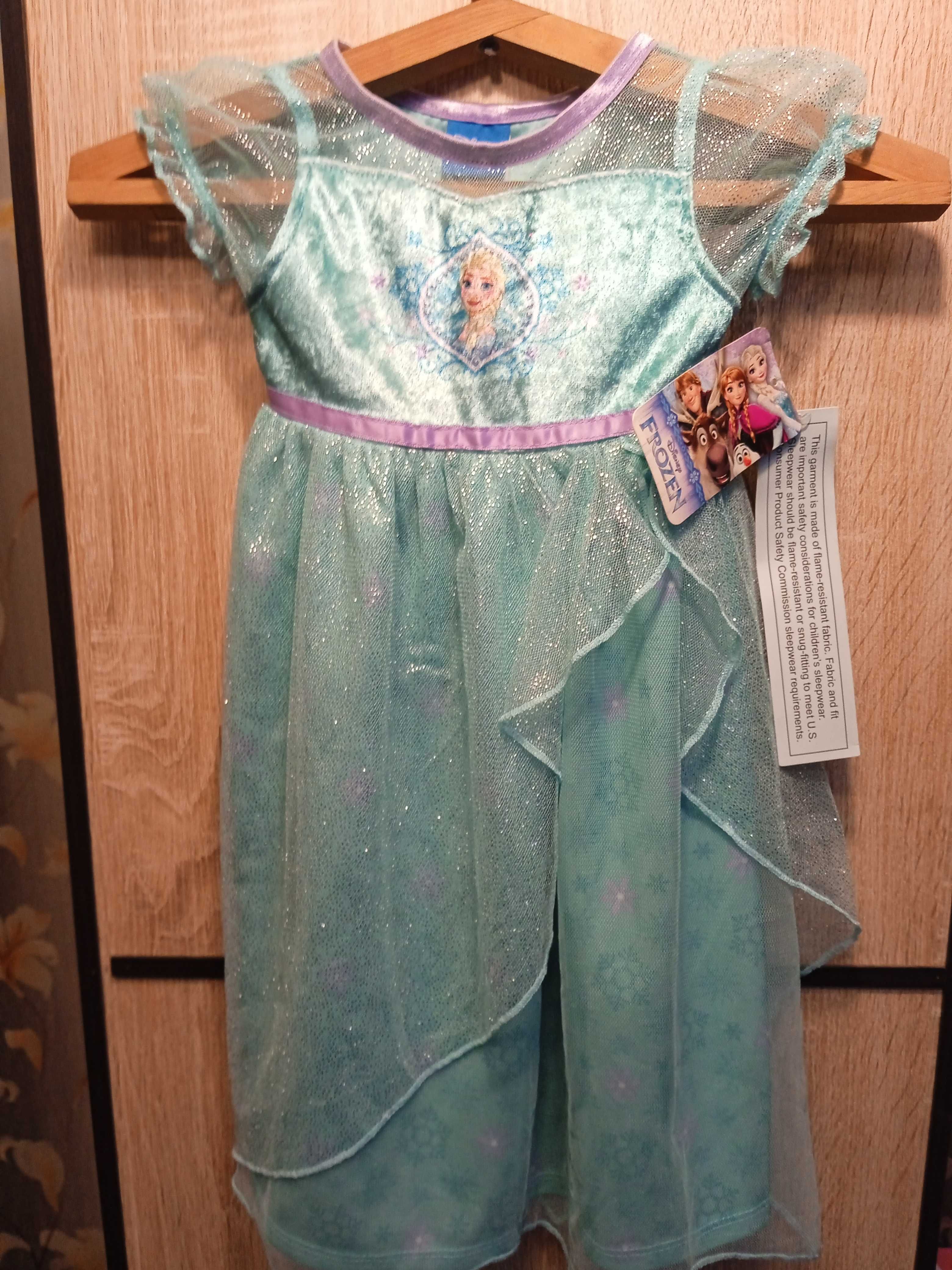 Новое. Нарядное платье Disney Frozen принцесса Эльза 18мес
