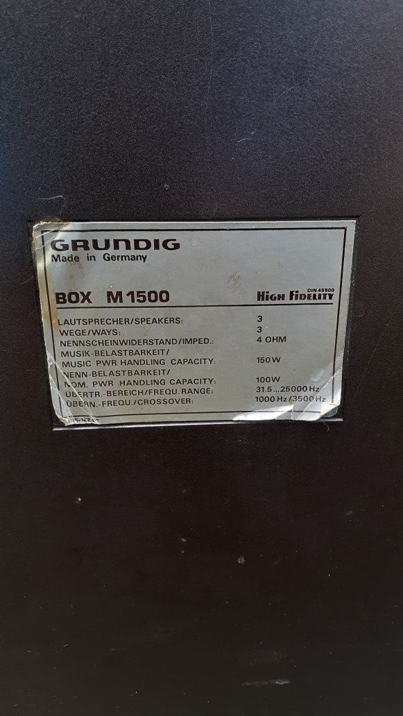 Kolumny Grundig box M1500