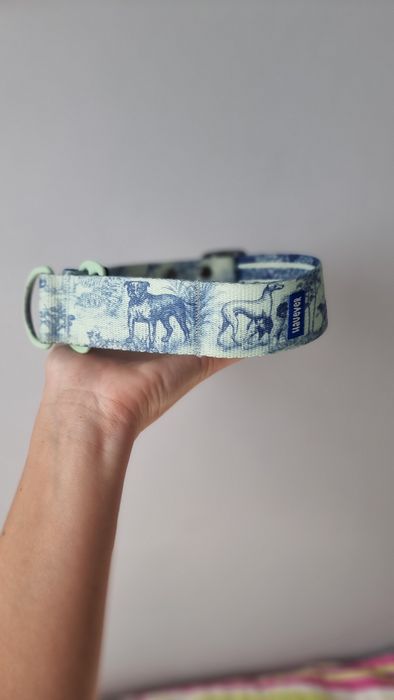 Obroża regulowana - charci półzacisk 21-40cm, chart whippet greyhound