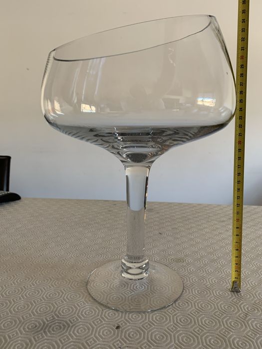 Taça/Jarrão/pote decorativo em vidro