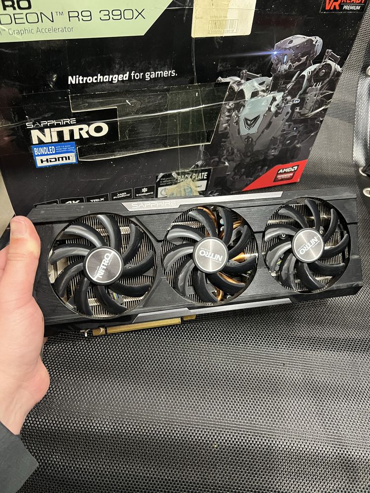 Видеокарта Radeon Sapphire Nitro R9 390 8GB GDDR5 (512bit) (1010/6000]