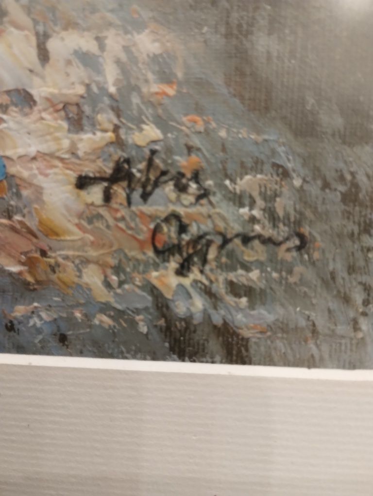 Obraz olejny na płótnie "Lazurowe schody"