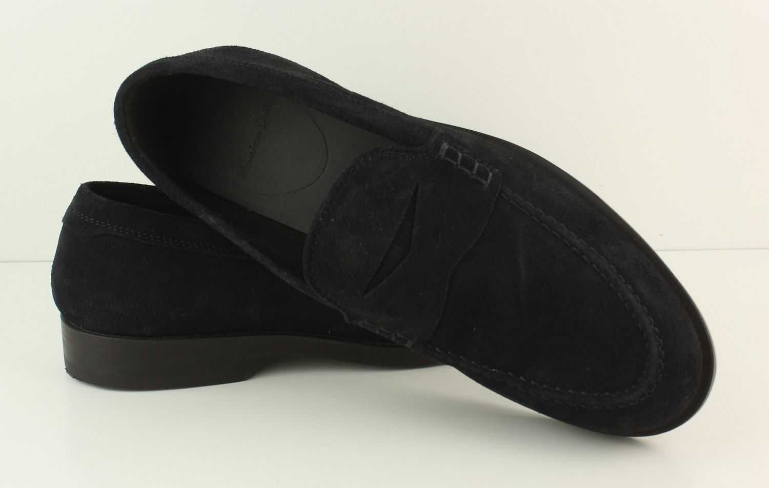 MASSIMO DUTTI - eleganckie mokasyny z zamszu ROZM. 42