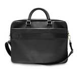 Torba Guess Saffiano Script na laptopa 16" - czarna