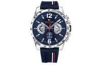 ZEGAREK MĘSKI - Tommy Hilfiger - Wysoka jakość, chronograf, datownik