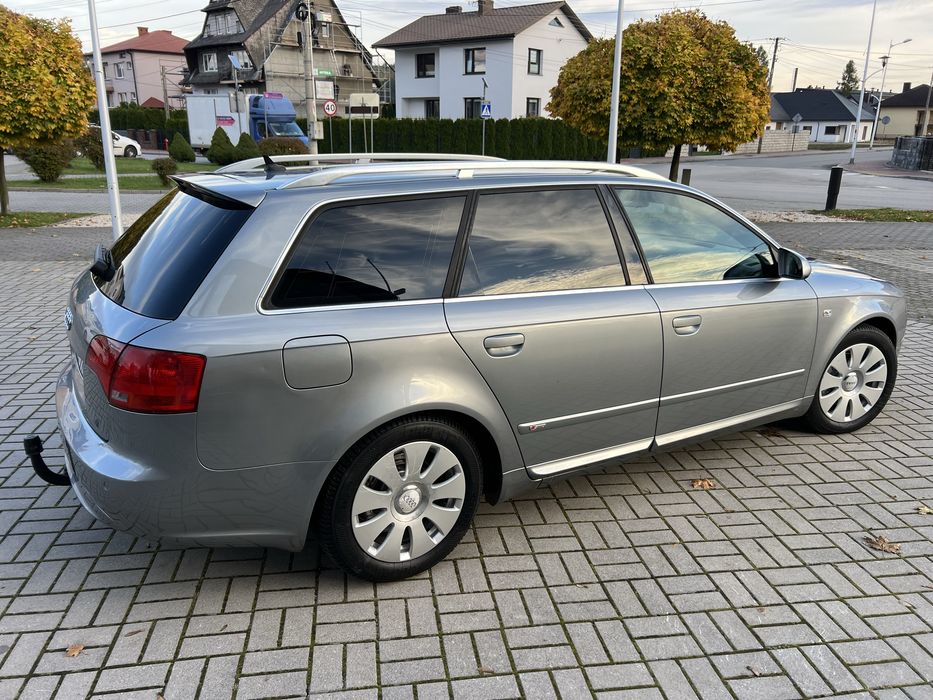 Audi A4 B7 2.0 TDI 140KM Full Sline Duża Navi Czarny Sufit Skóry MEGA