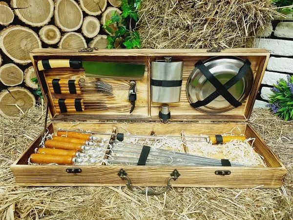 Шашличний набір/набор/для шашлика/мʼясо/шашлик/подарунок/шашлычный