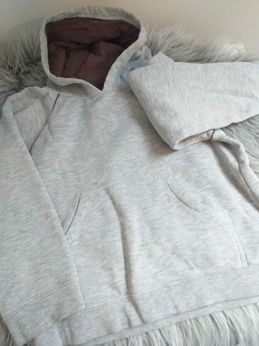 Bluza chłopięca szara r. 128