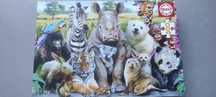 Puzzle educativo animais