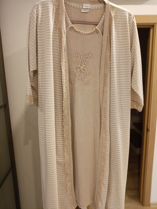 Халат і сорочка для вагітної або годуючої мами сорочка і халатик