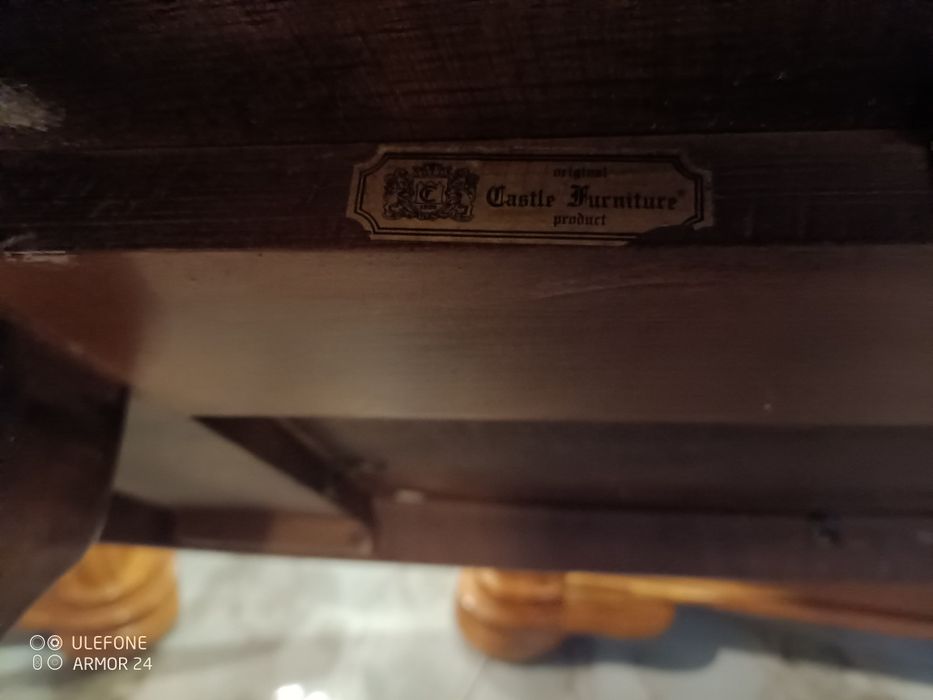 Ława drewniana dębowa,solidne wykonanie,jezdna na kółkachl