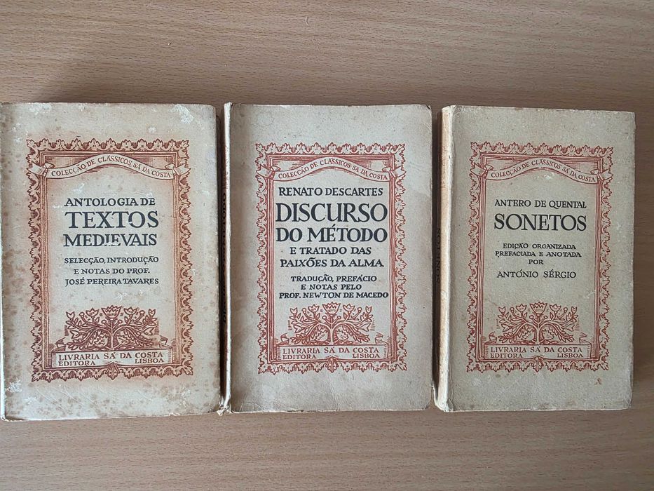 3 livros da Colecção Clássicos Sá da Costa