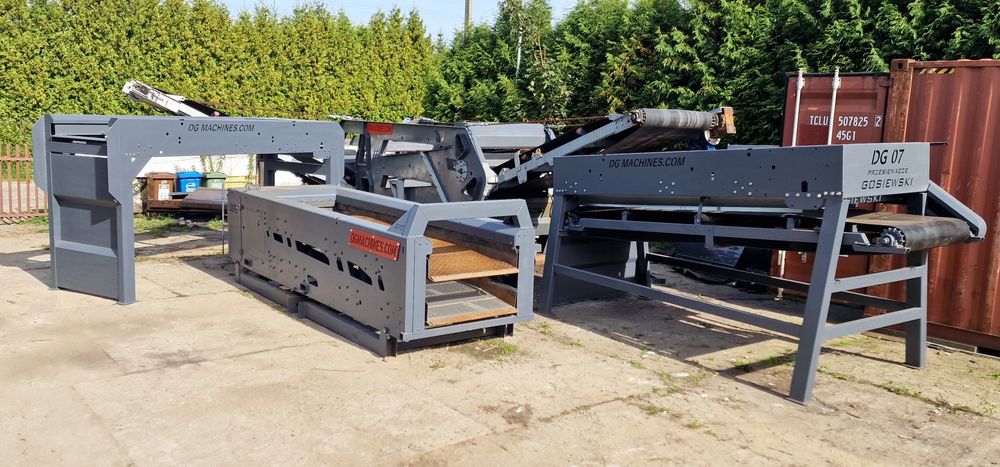 Przesiewacz, DG MACHINES, 3 frakcje, kamień, ziemia, tłuczeń, diesel