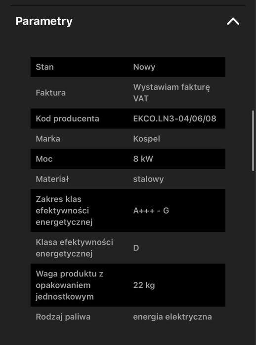 Elektryczny kocioł centralnego ogrzewania Kospel