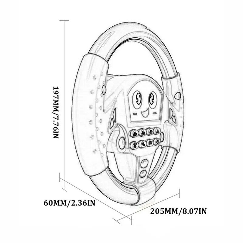 Музичний руль кермо іграшкове іграшка музикальна