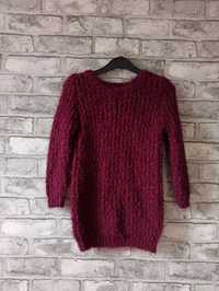 Sweter bordowy, nowy, Primark r. 128