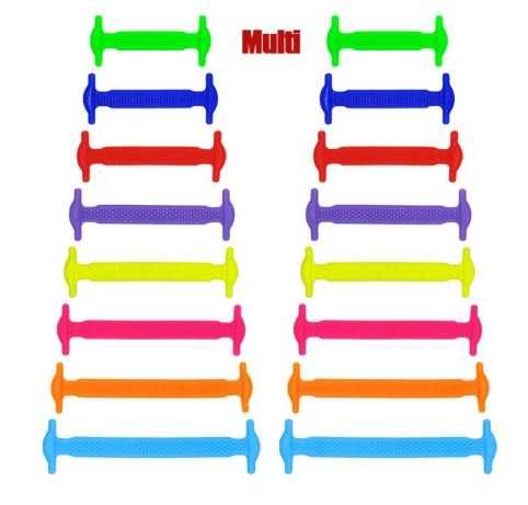 Шнурівки силіконові, різнокольорові від 4см