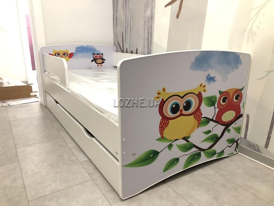 Дитяче ліжко з шухлядою. Безкоштовна доставка по Україні. Зображення н