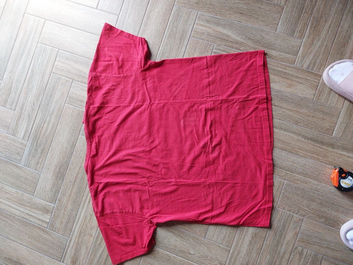 Używany męski czerwony t-shirt Team Deadpool z PIXEL BOX, rozm. 3XL