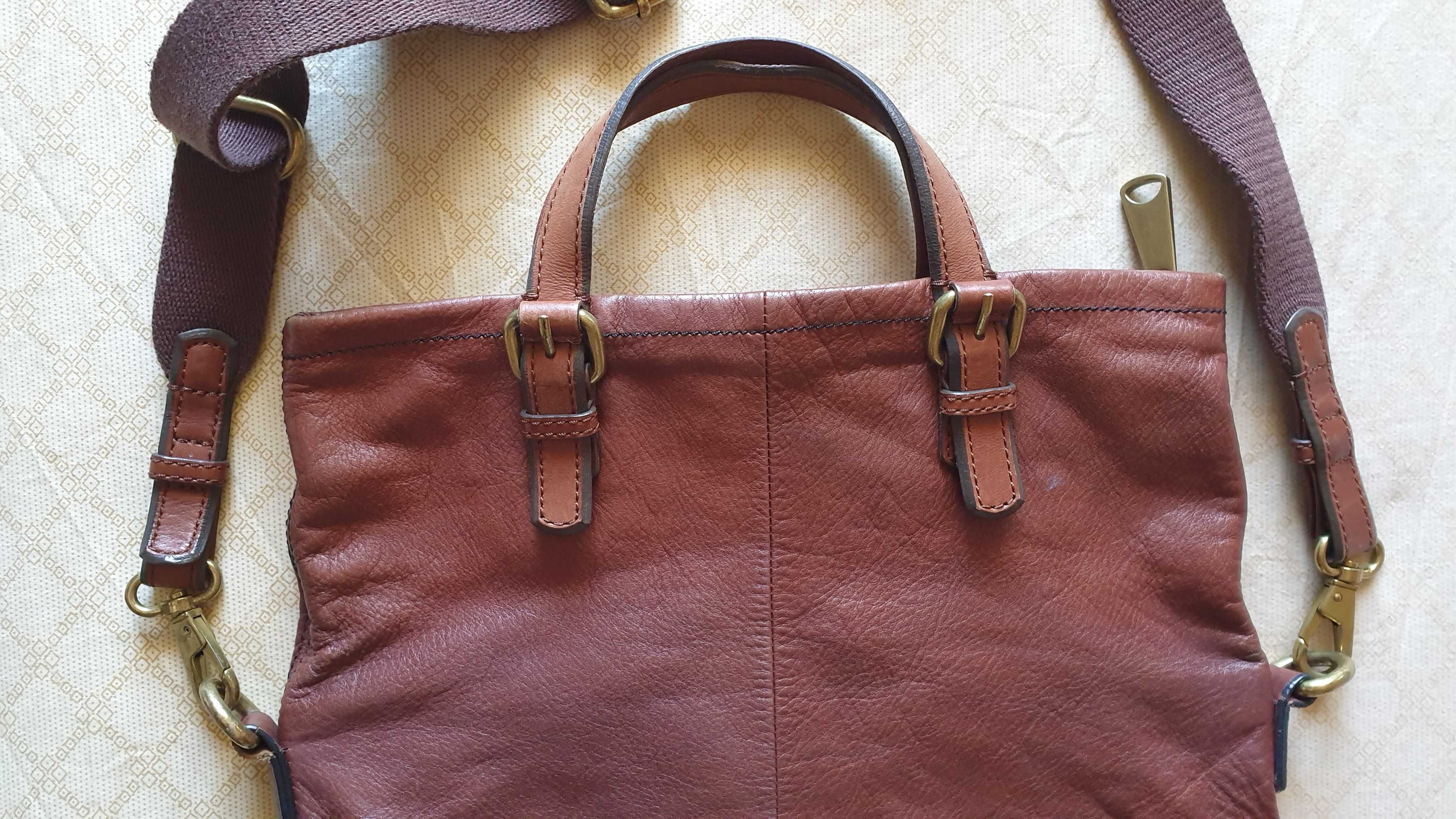 Кожаная сумка Fossil
