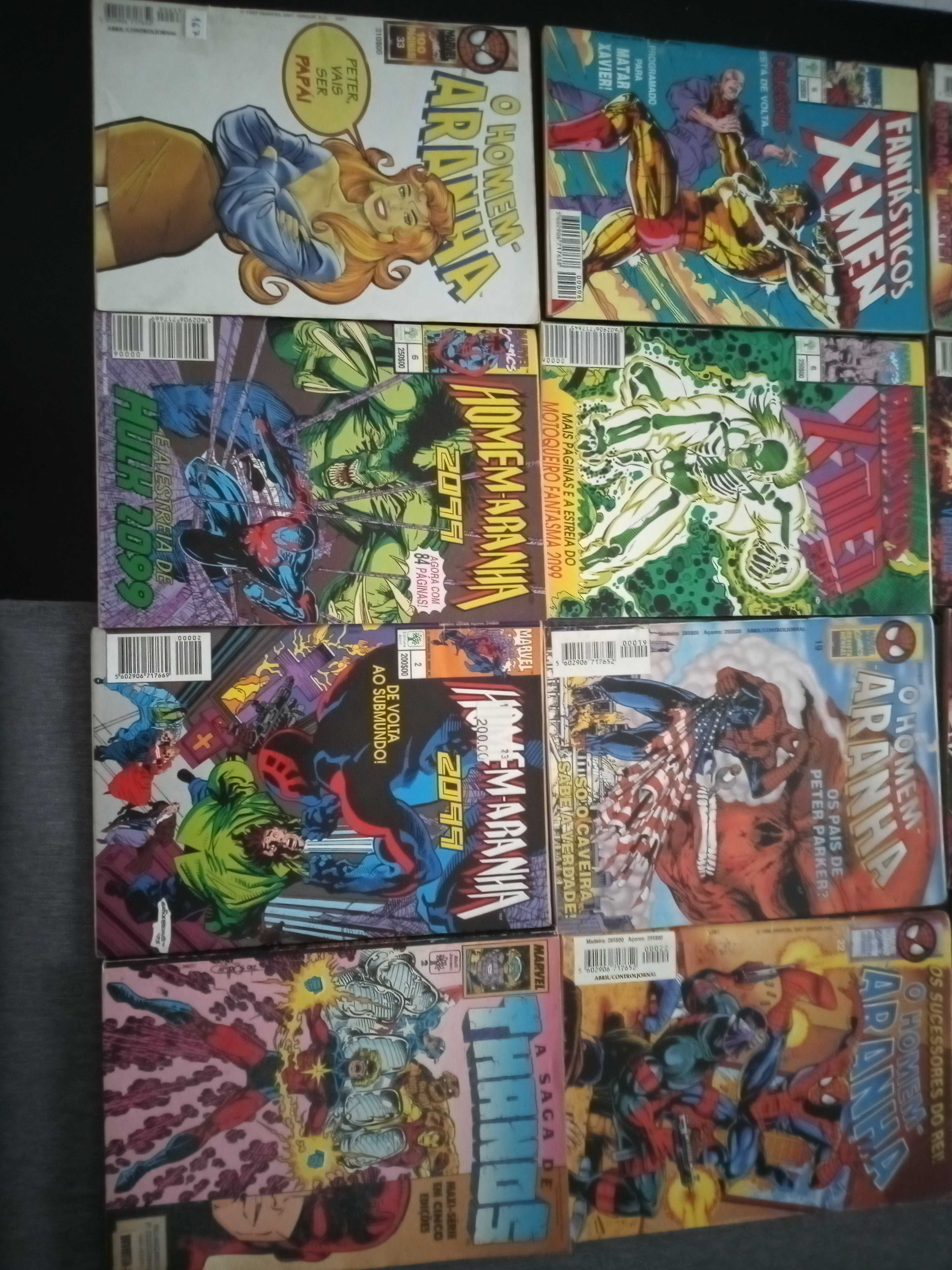Livros revistas cómica Marvel  homem-aranha Wolverine outros