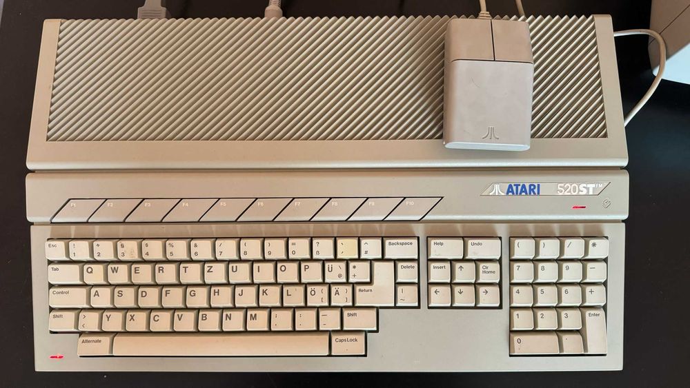 Zestaw Atari 520 STFM, Monitor SM124, mysz, 100% Sprawny, zadbany