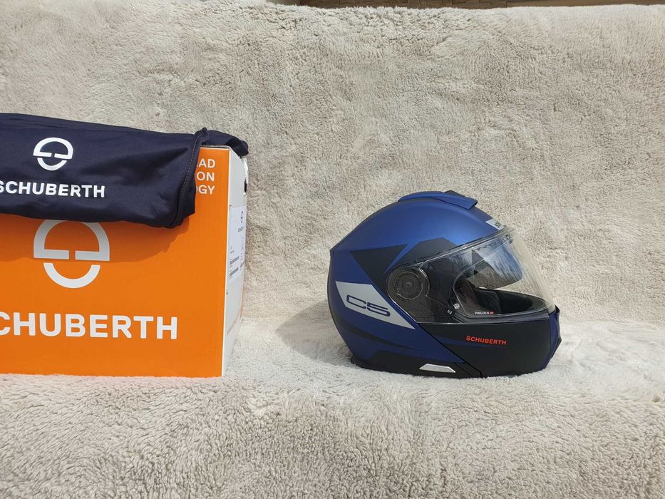 Schuberth c5 rozm S jak nowy , szczękowy kask motocyklowy z blendą