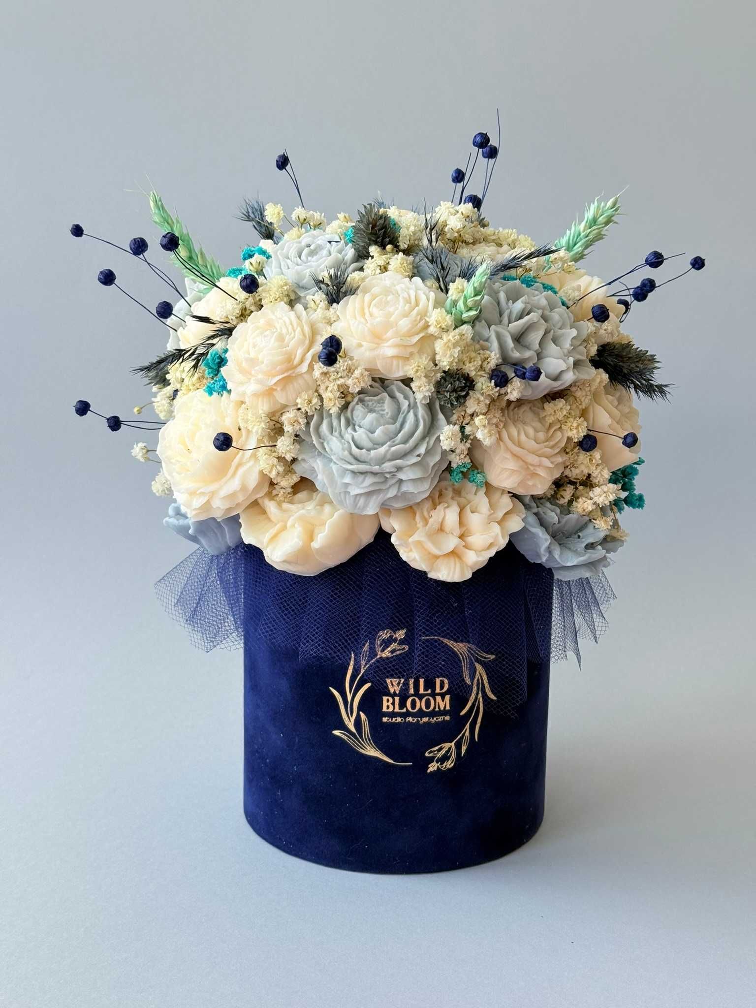 Elegancki wieczny Flowerbox Prezent: Dzień Mamy, Ślub, Urodziny - Mini