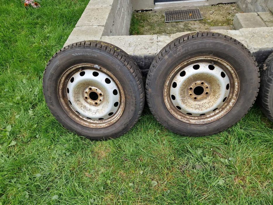 Felgi z oponami 195/65/15 2 szt 185/65/15 2 szt ZIMA 4x98 Fiat