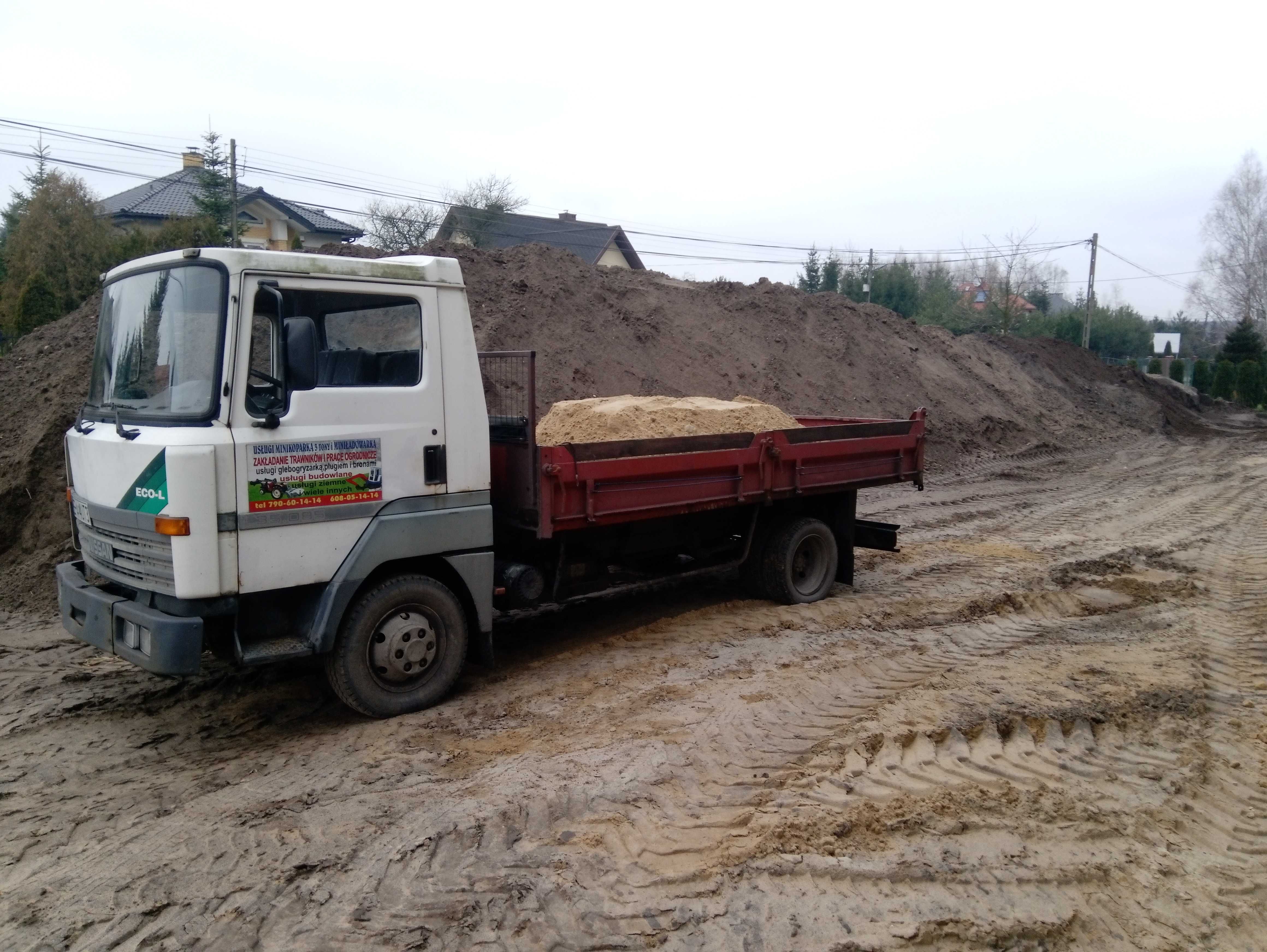 Transport węgla, materiałów budowlanych, wywrotka usługi transportowe