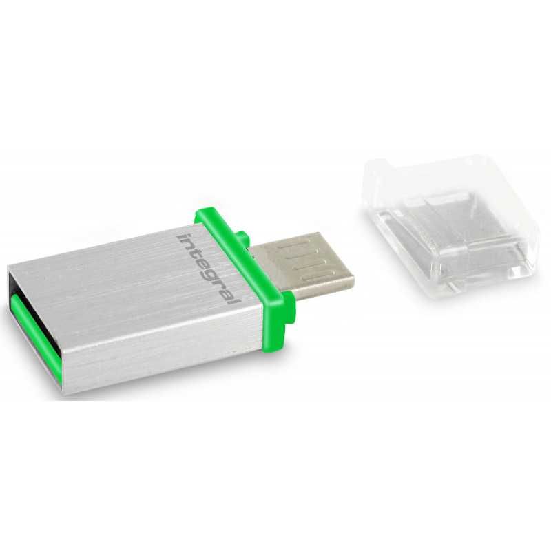 Pen Drive Integral 32GB Micro Fusion USB OTG USB Type-A / Micro-USB