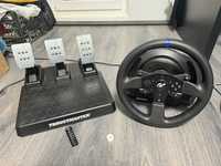 Игровой руль thrustmaster t300 + педали t3pm