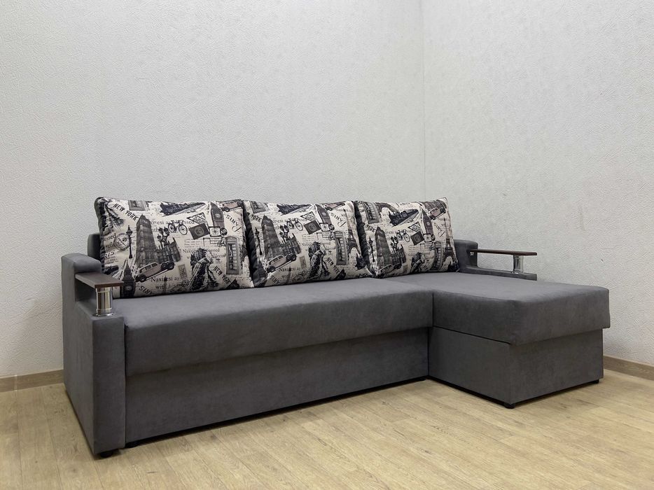 Компактный угловой раскладной диван Юпитер 1,4*2,0 м