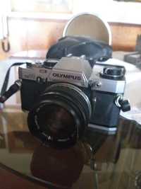 Máquina fotográfica a rolo Olympus OM10 (Ler descrição)