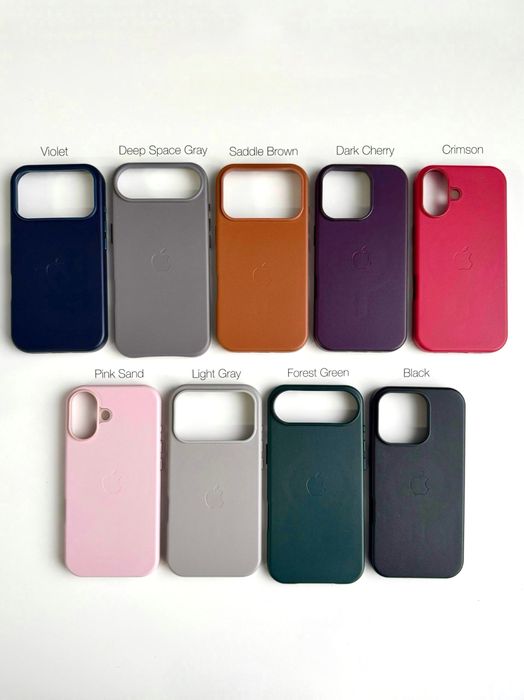 Чохол шкіряний iPhone Pro Max MagSafe чехол кожаный айфон про макс 17