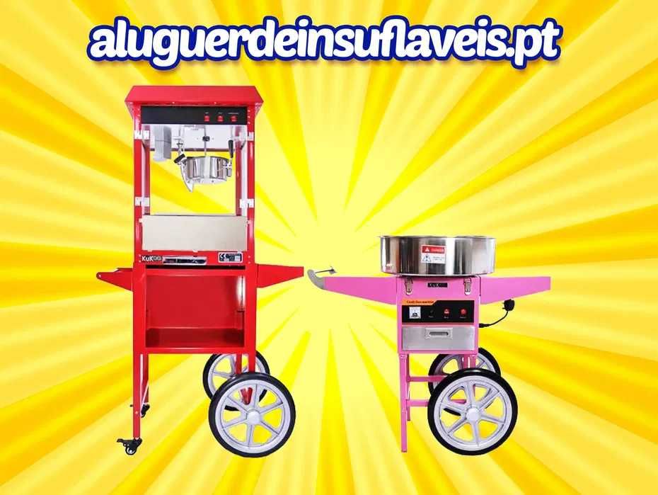 Aluguer de máquinas de pipocas ou algodão doce