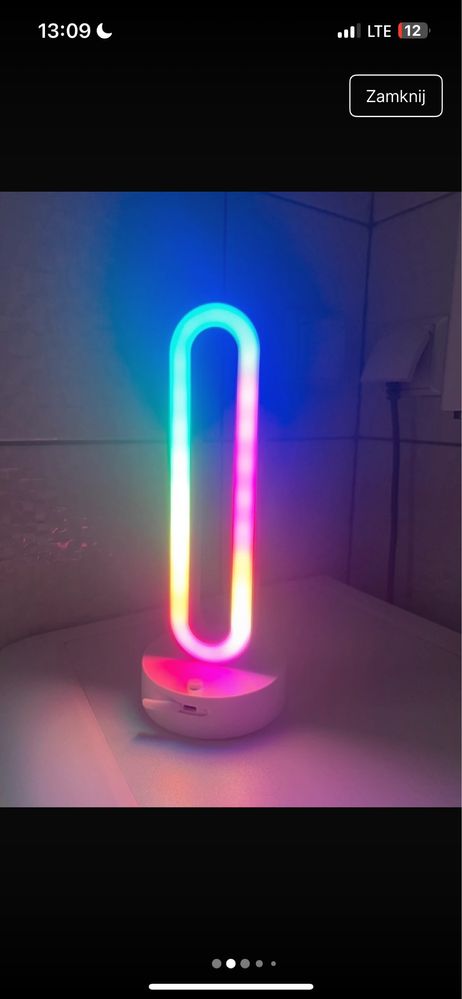 Lampka LED wielokolorowa USB różne funkcje świecenia mrugania nowa